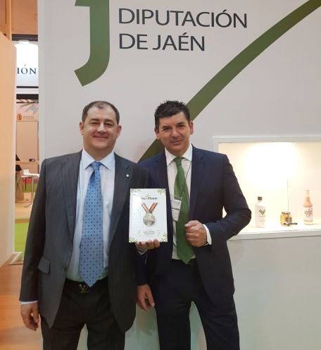 Giuseppe Parma en la entrega de premios de Iber Oleum